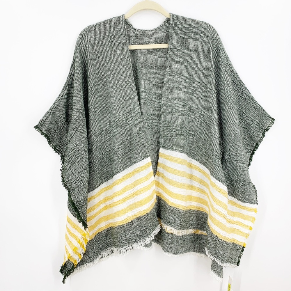 Anna & Ava Gray and Yellow Striped Cardigan